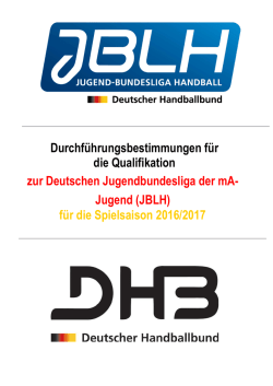 Jugend (JBLH) f&uuml;r die Spielsaison 2016