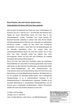 Eine Pr&auml;mie, die sich h&ouml;ren lassen kann