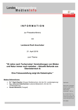 I N F O R M A T I O N - Land Ober&ouml;sterreich