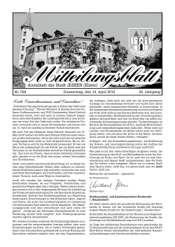 Mitteilungsblatt Nr. 558