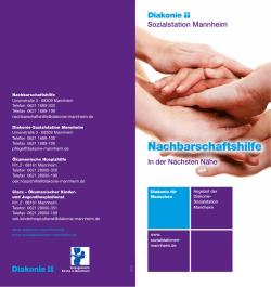 Nachbarschaftshilfe | Diakonie