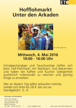 Hofflohmarkt Unter den Arkaden