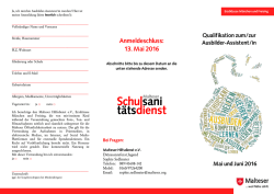 Du unterst&uuml;tzt ein/e Dir zugeordnete/n Ausbilder/in bei allen