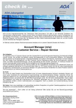 (m/w) Customer Service - Apparatebau Gauting GmbH
