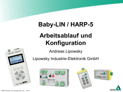Baby-LIN / HARP-5 Arbeitsablauf und Konfiguration