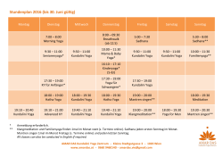 Stundenplan 2016