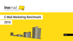 Inxmail E-Mail-Marketing-Benchmark 2016