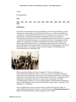 Hochschule f&uuml;r Grafik und Buchkunst Leipzig - www.hgb