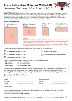 Inserate-Vertrag 2016