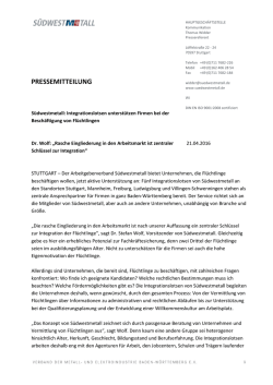 PRESSEMITTEILUNG