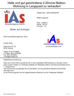 Exposé als PDF - IAS Immobilienagentur Süd