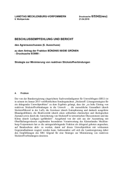 Drucksache 6/5342(neu) - Landtag Mecklenburg Vorpommern