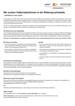 Wir suchen Volljurist(en)/innen in der