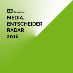 Media. entscheider. radar 2016