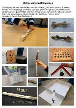 Holzgestaltung/Holzwerken