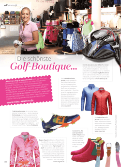 Golf-Boutique... - Nina Krumm Golfshop W&ouml;rthsee
