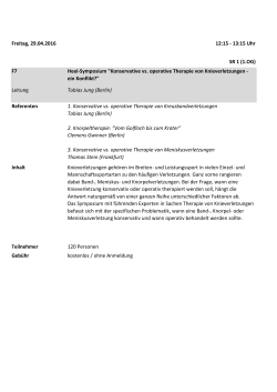 F7 Heel-Symposium "Konservative vs. operative Therapie