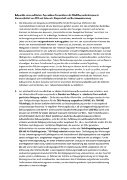 Eckpunkte eines politischen Angebots zu