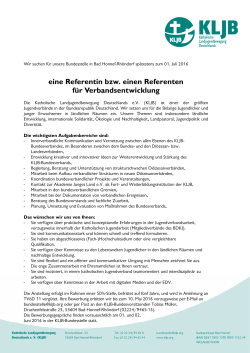 eine Referentin bzw. einen Referenten f&uuml;r