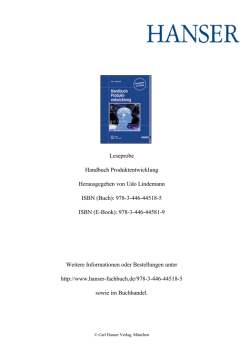 Handbuch Produktentwicklung