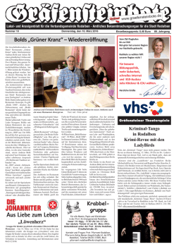 Graefensteinbote 10 2016 - Wolfgang Magin Druckerei und