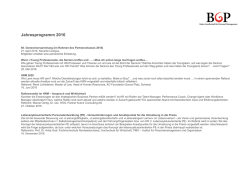 Jahresprogramm 2016