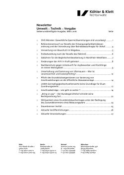 PDF herunterladen - Köhler Klett Rechtsanwälte