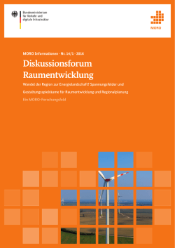 Diskussionsforum Raumentwicklung
