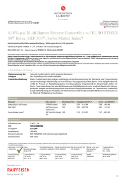 4.10% pa Multi Barrier Reverse Convertible auf EURO