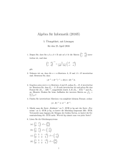 Algebra für Informatik (2016S)