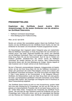 pressemitteilung - Boerse