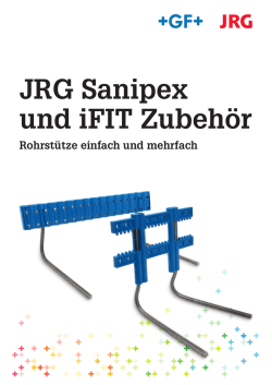 JRG Sanipex - Rohrst&uuml;tze einfach und mehrfach