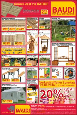 Immer erst zu BAUDI!