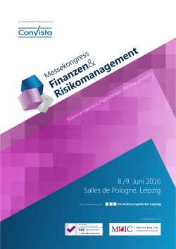 Finanzen & Risikomanagement - Versicherungsforen Leipzig