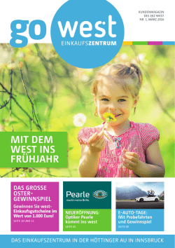 MIT DEM WEST INS FRÜHJAHR