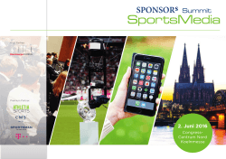 Programm - SPONSORs Sports Media Summit