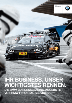 ihr business. unser wichtigstes rennen.