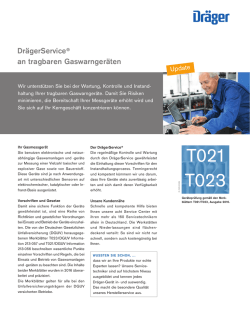 Dr&auml;gerService&reg; an Gasmessger&auml;ten