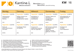 Men&uuml;plan - Lebenshilfe Vorarlberg