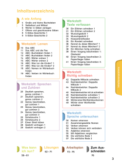 Inhaltsverzeichnis - Schulbuchzentrum Online