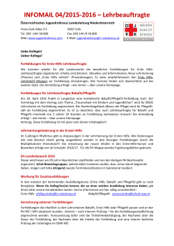 INFOMAIL 04/2015-2016 – Lehrbeauftragte