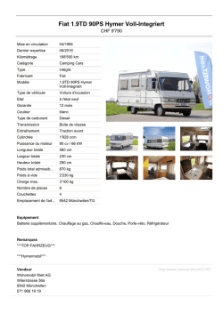 Fiat 1.9TD 90PS Hymer Voll-Integriert