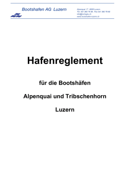 Hafenreglement - Bootshafen AG Luzern