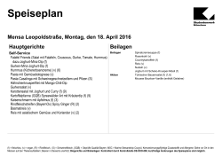 Speiseplan