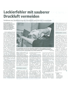 Lackierfehler mit sauberer Druckluft vermeiden