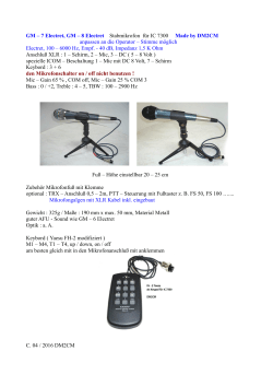 GM – 7 Electret, GM – 8 Electret Stabmikrofon für IC 7300 Made by