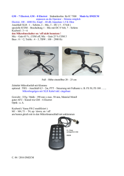 GM &ndash; 7 Electret, GM &ndash; 8 Electret Stabmikrofon f&uuml;r IC 7300 Made by