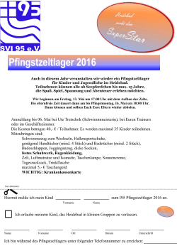 Pfingstzeltlager 2016