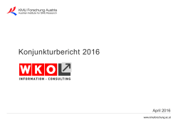 Konjunkturbericht 2016