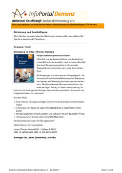 Seiteninhalt als PDF ausgeben - Alzheimer Gesellschaft Baden